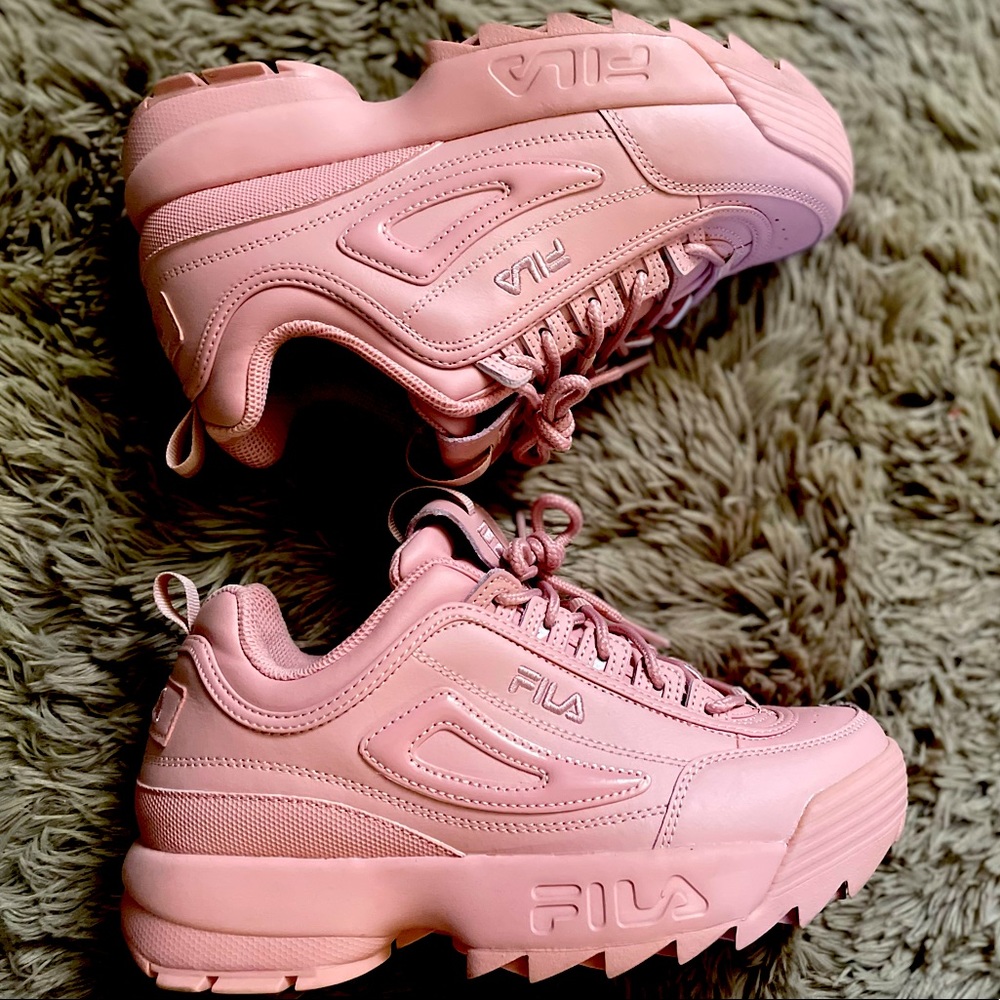 COPY - FILA Women’s Disruptor Running Shoe Pink (Fits 8)